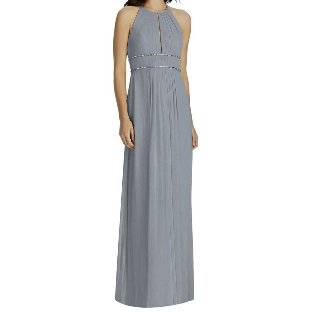 Jenny Packham Gown 14 Platinum Rhinestone Special Occasion Dress‎ Prom #JP1023
